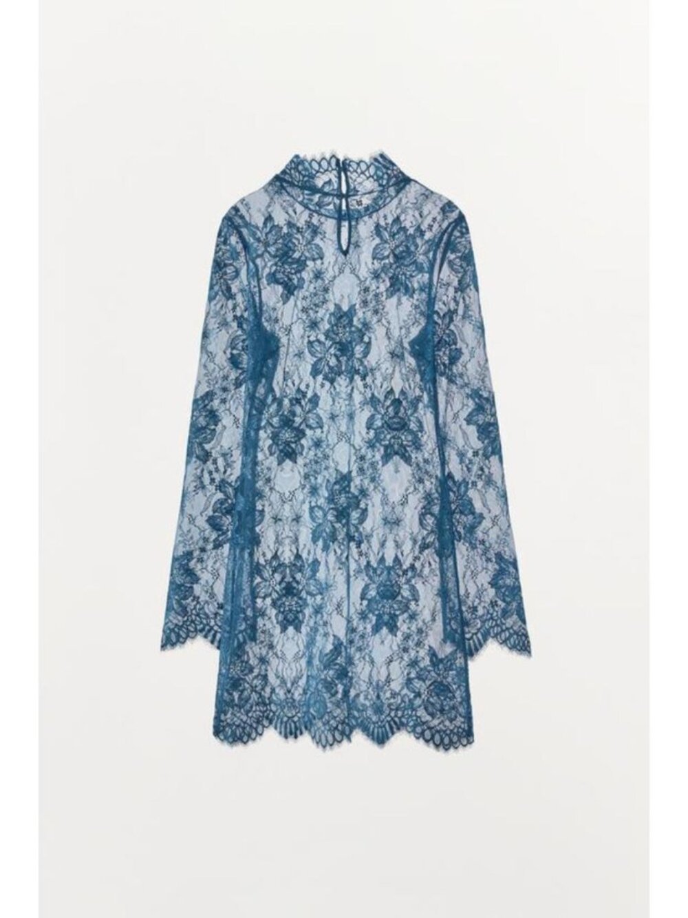 ZARA LACE MINI DRESSNew with tag Semi-sheer mini dress made of soft lace fabric - Picture 5 of 6